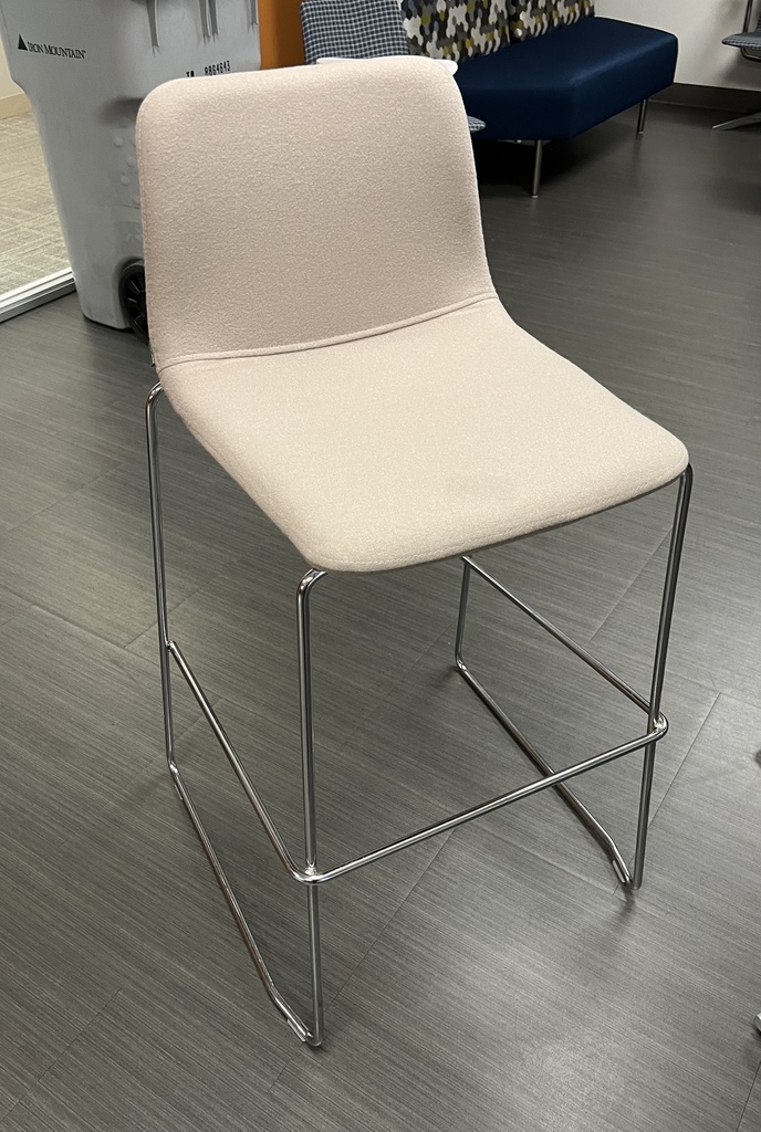 White Break Room Stool
