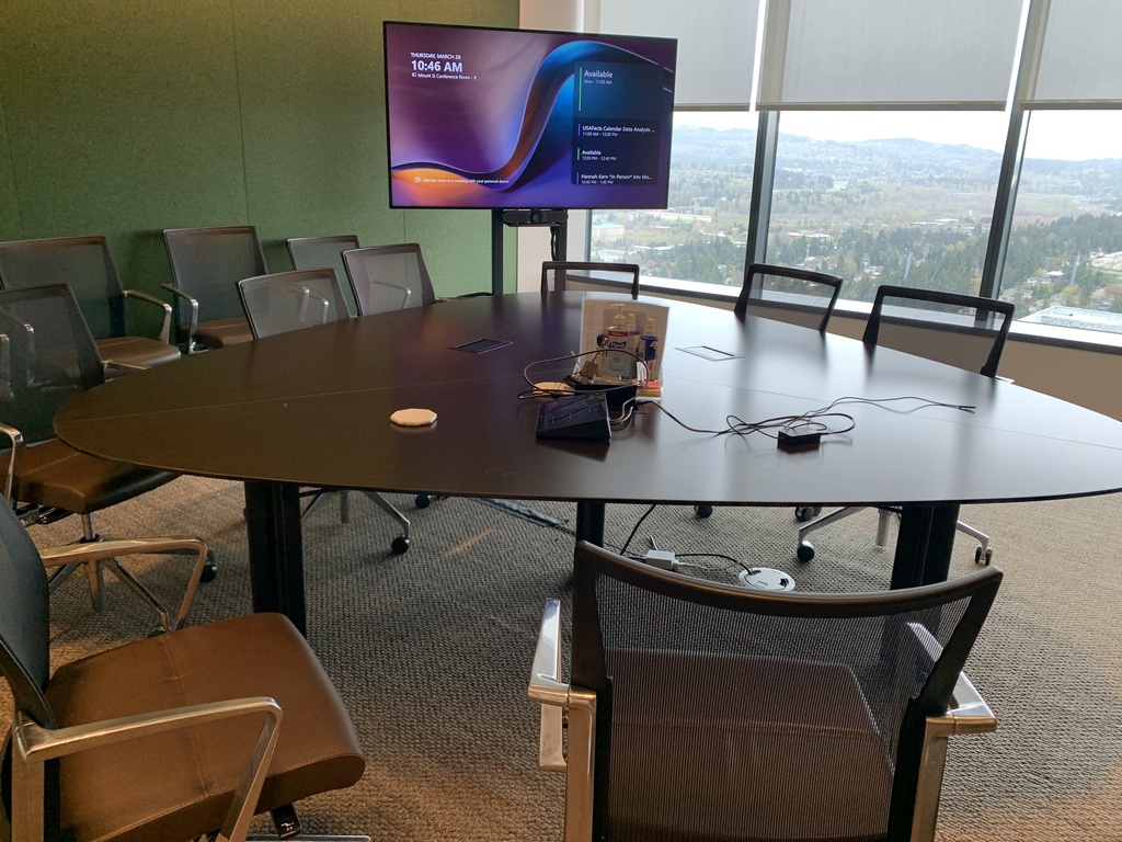 Conference Table - Guitar Pick Shape - 102” diameter