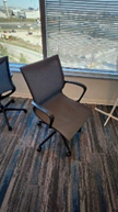 Black Mesh Meeting-Style Chair