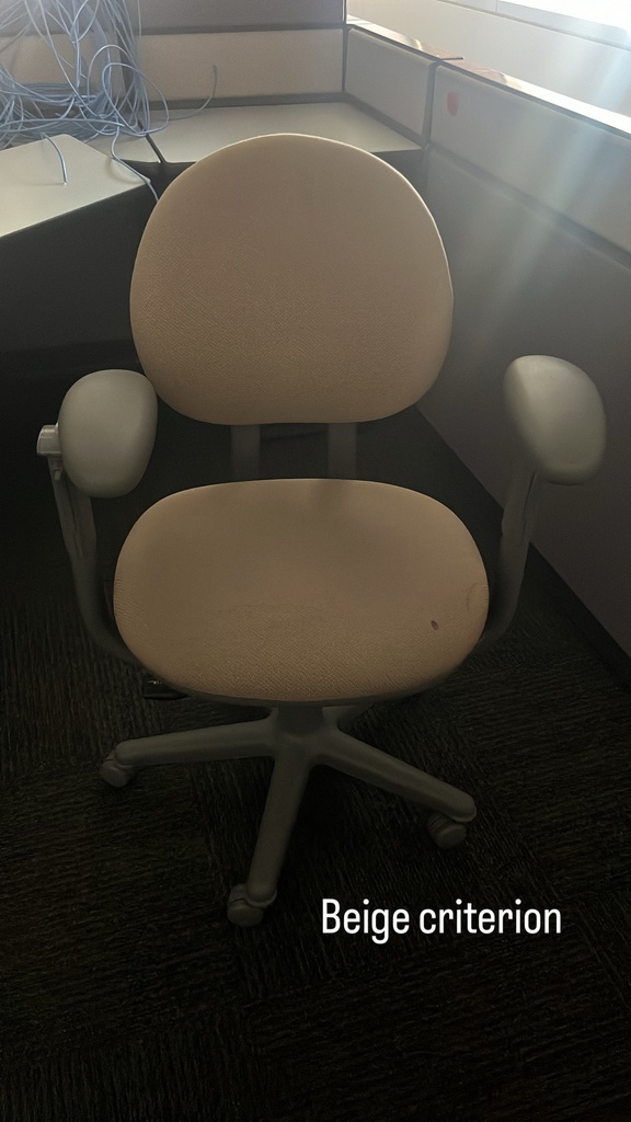 Chaise de travail Steelcase Criterion beige