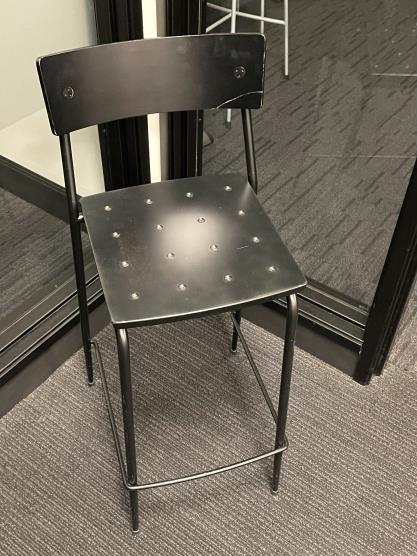 Tall black chair