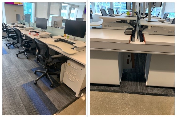 Workstations - 1 unit is a cluster of 8 desks