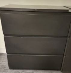 Haworth X-Series 3-drawer lateral file, 36"