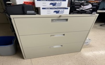 3-Drawer Metal Cabinet
