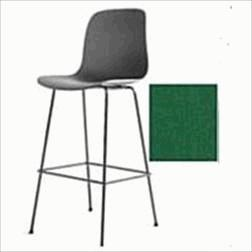 Verve Four Leg Counter Stool, Light Green and Dark Gray