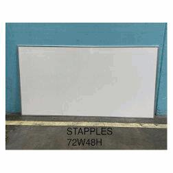 Staples Whiteboard w/ Aluminum Pencil Tray (72Wx48H)