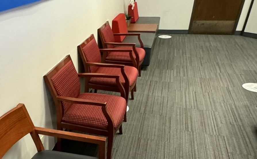 Wooden Red Guest Chair