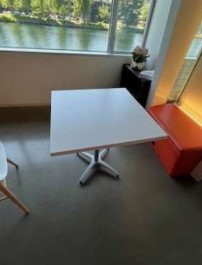White Café Table