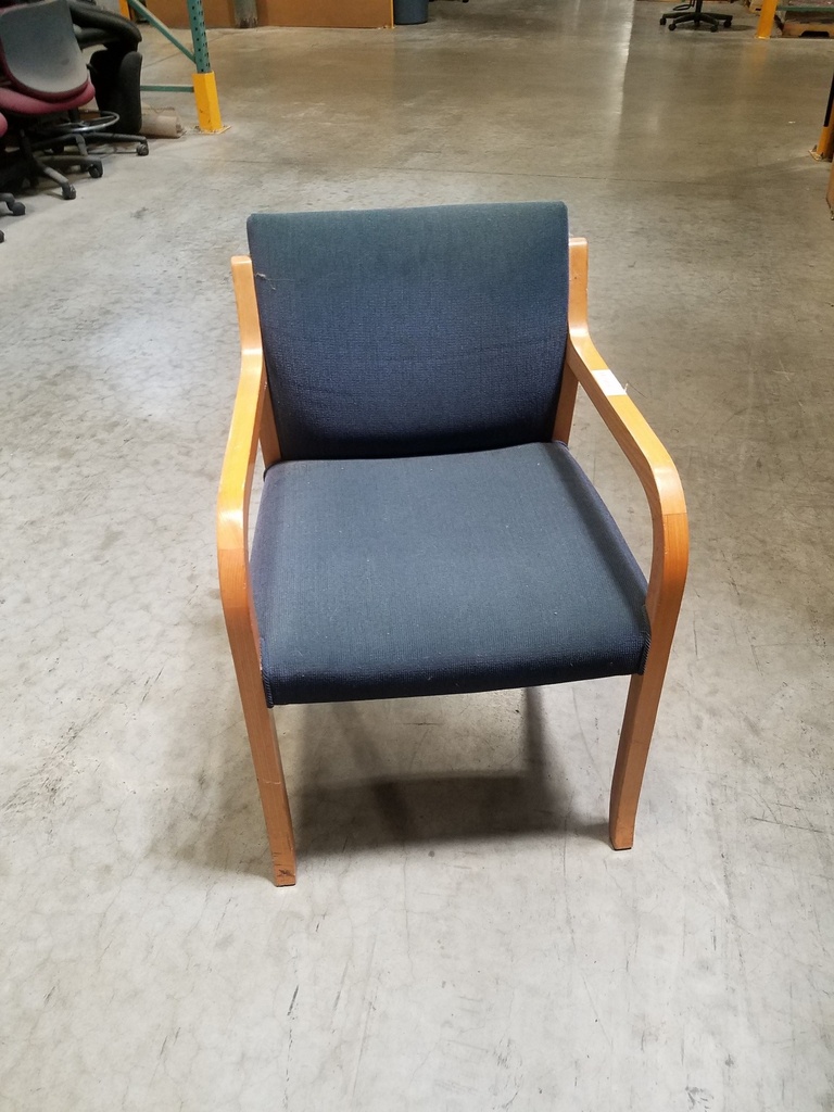 Steelcase Side Chair, Blue