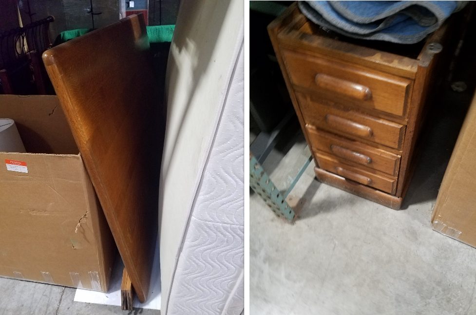 Desk with Pedestals, Oak, 30x60x48"