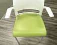 Green and White Side Chair