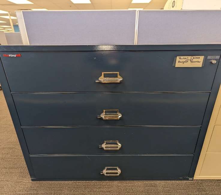 FIREKING 42"W, 4 DRAWER FIRE FILE