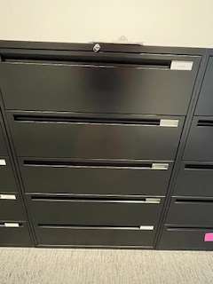 5 - DRAWER METAL LATERAL FILE CABINETS