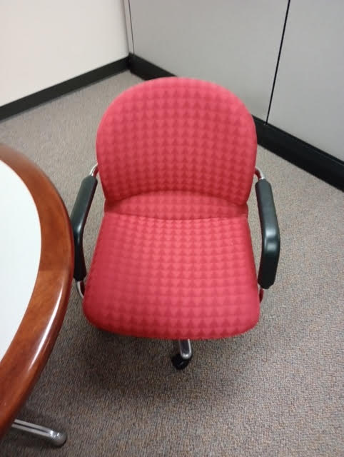 Red task chair