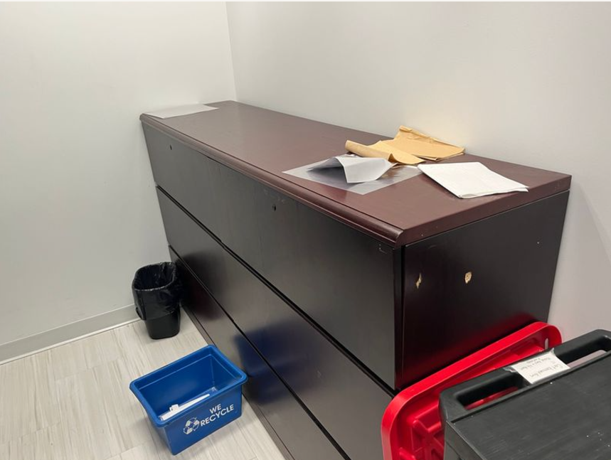 Wood 3 Drawer Cabinet