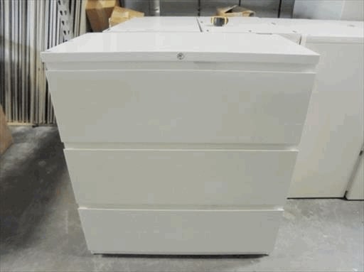 Haworth 3 Drawer Lateral File 36x19x40 Tan