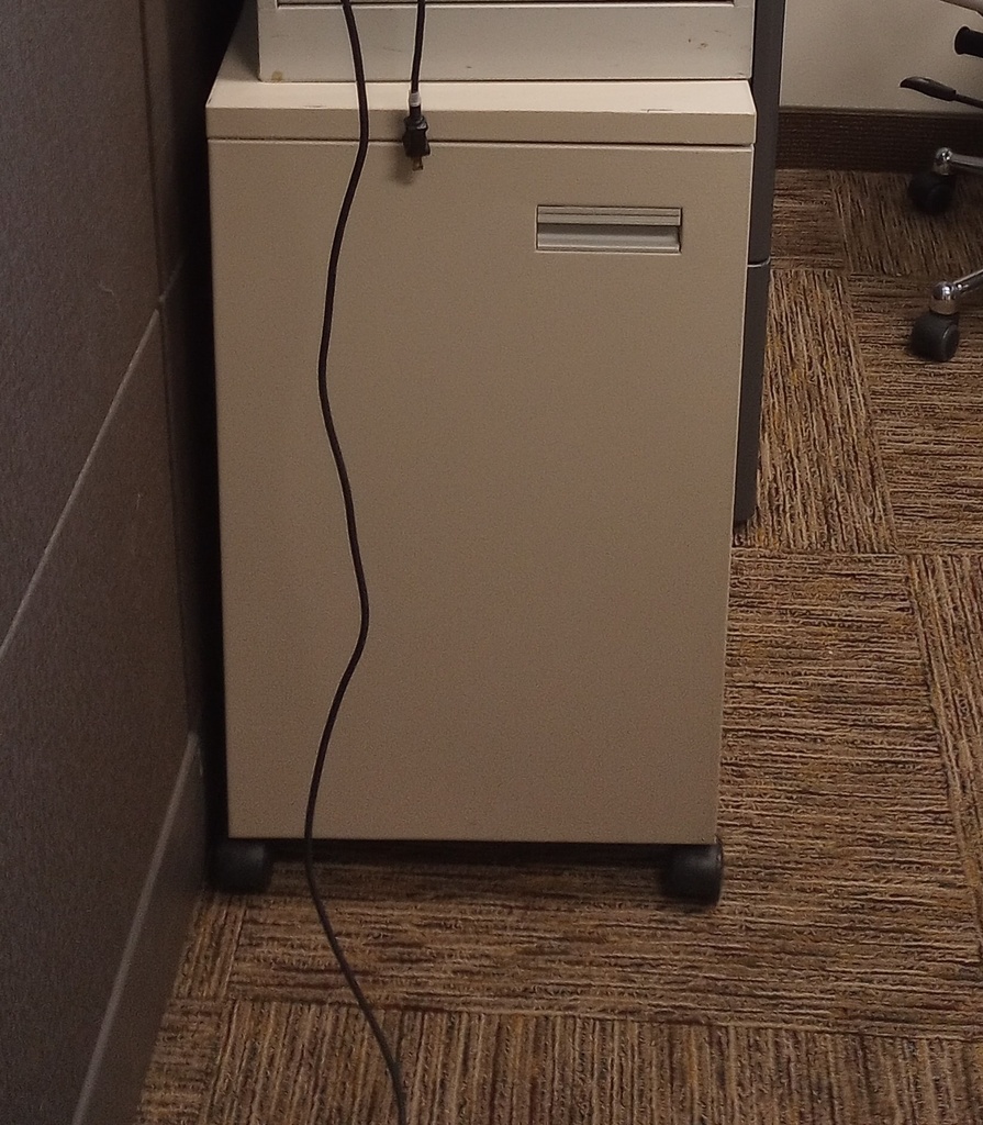 2-Shelf Cabinet w/ Door &amp; Wheels