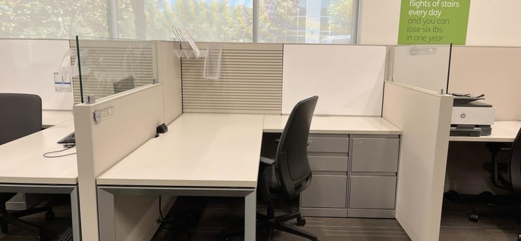 6x6 L- Shaped Workstation