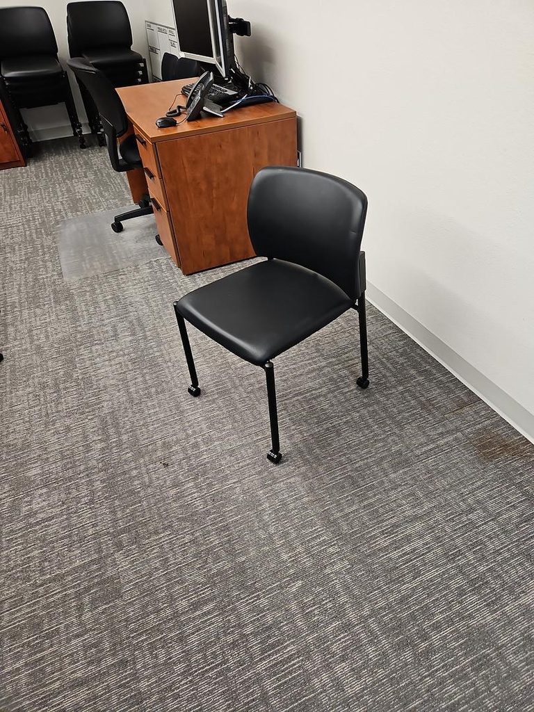 Black training chairs