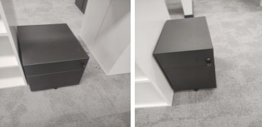 Pedestal - Metal, Gray