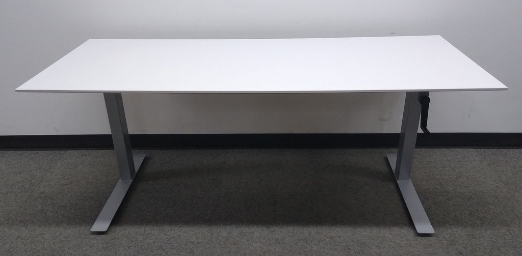 Desk, BLT, Knoll, 48x30, White, Crank Base