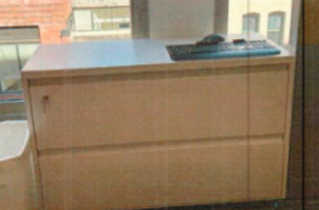 White Large Two Drawer Cabinet