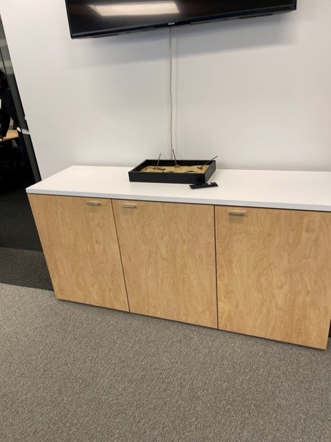 Credenza with White Top 6'