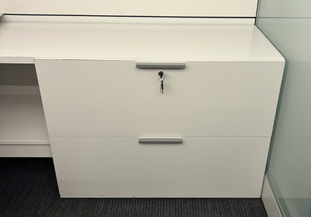 Teknion 2H Cabinet with Shelf side unit