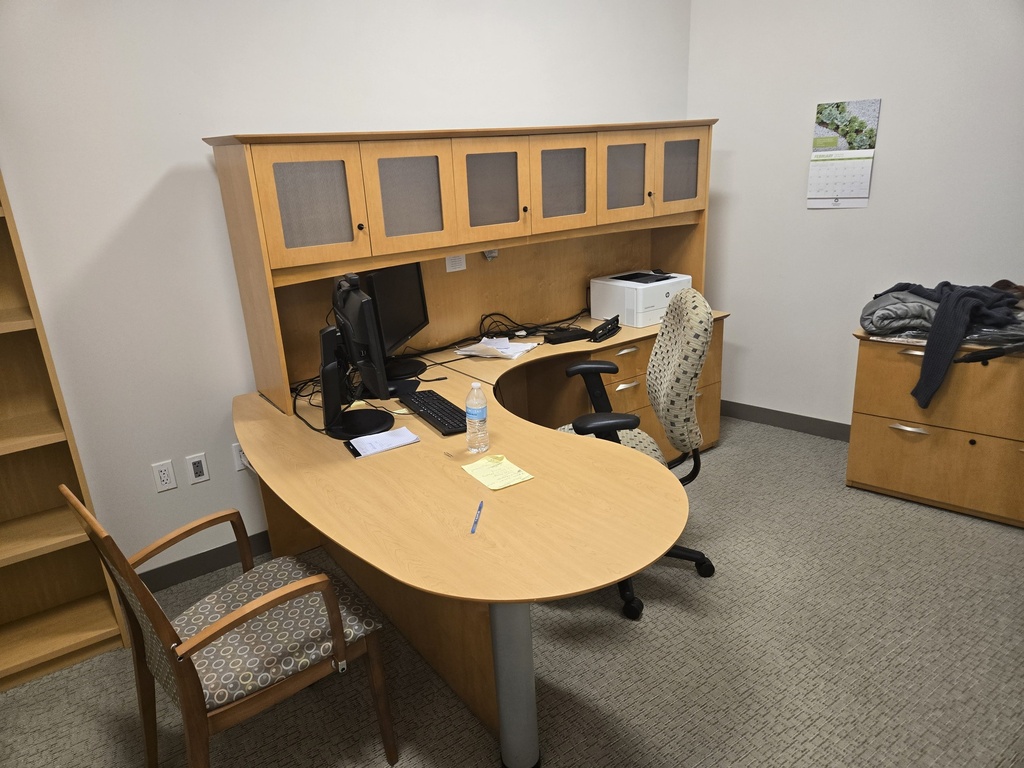 L-Shape Curvy Desk w/ Storage