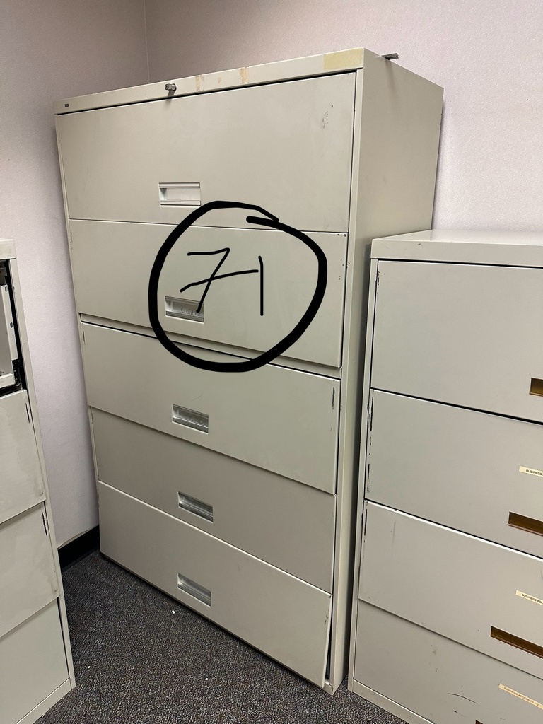 File Cabinet - 5 Drawer beige