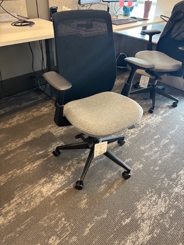 Haworth Black office task chairs