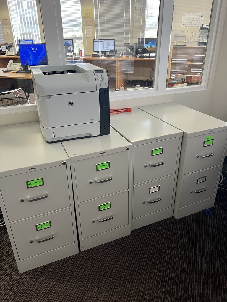 Two drawer vertical filing cabinet