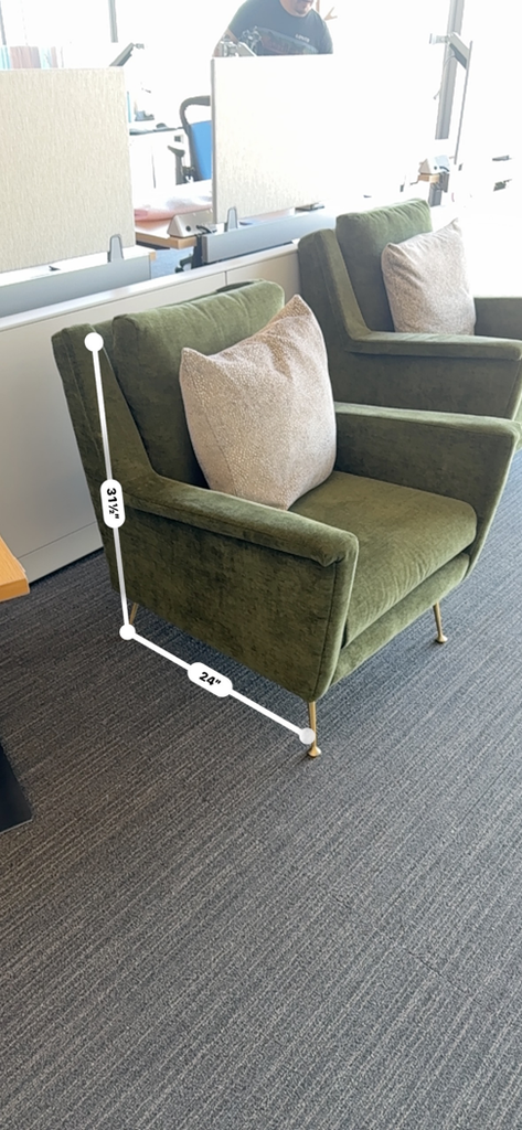 Green Fabric Chair