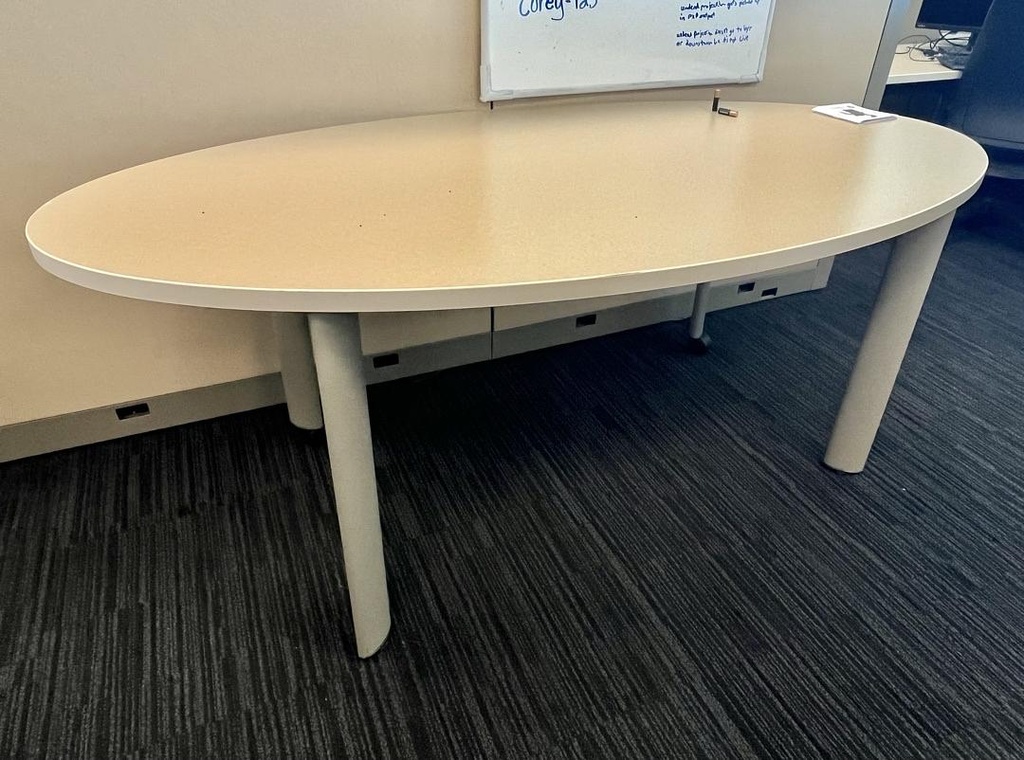 Mobile Oval Table W 72, D 36