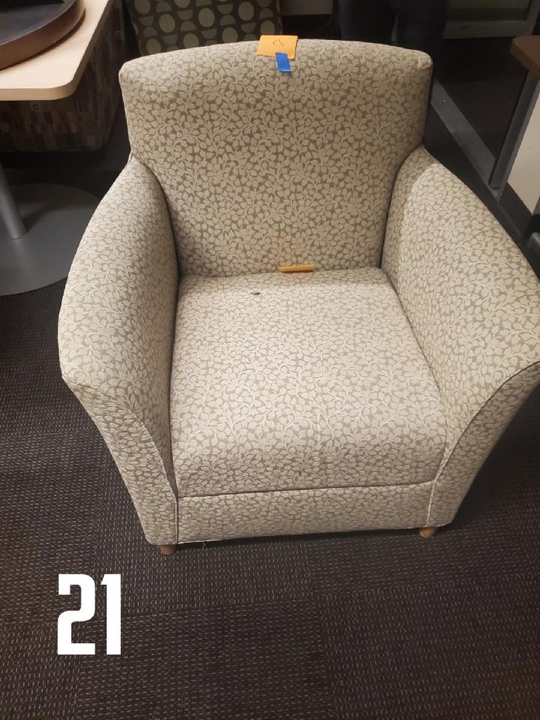 Leaf Print Side Chair