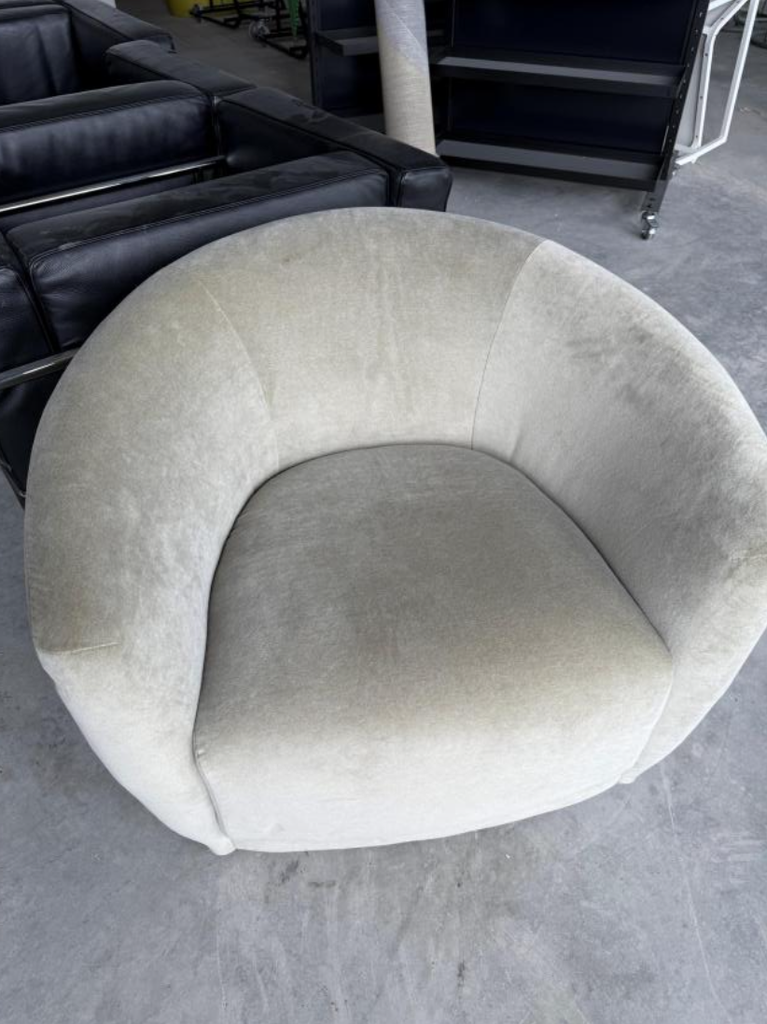 Tan Plush Swivel