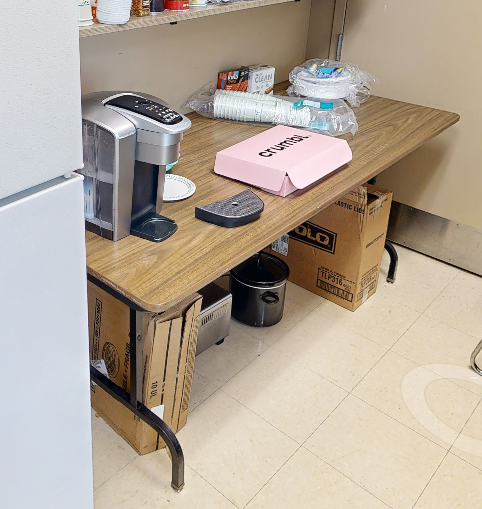 Brown Folding Table