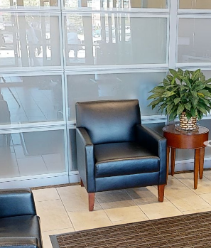 Black Leather Lounge Chair