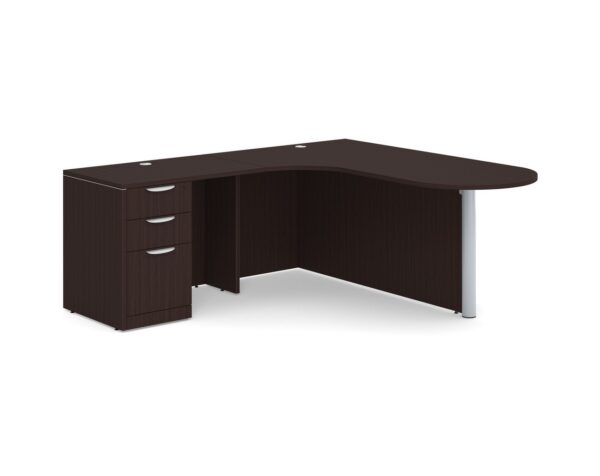 L-Shape Ptop Front Desk FAIR (photo representation)
