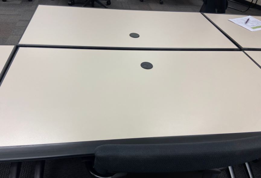 White electric desk (24 X 48)