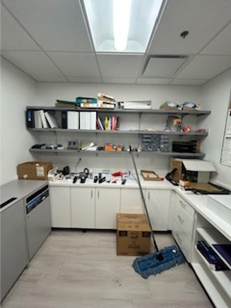 Bin of Office Supplies