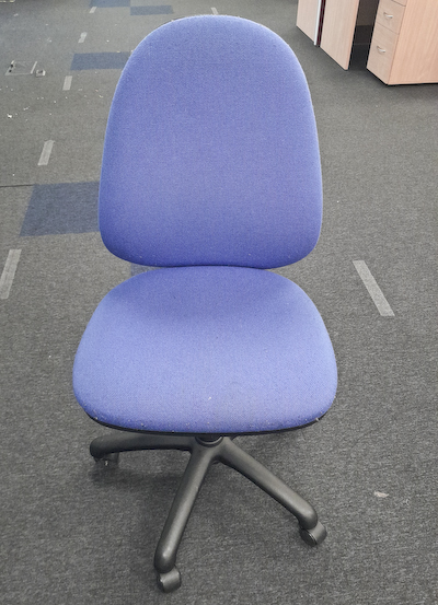 Blue Armless Task Chair