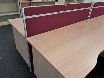 Floor Standing Desk Divider