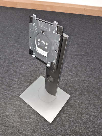 Single Grey Metal Monitor Arm