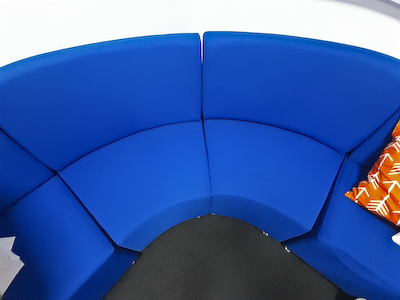Blue Soft Single Breakout Chair