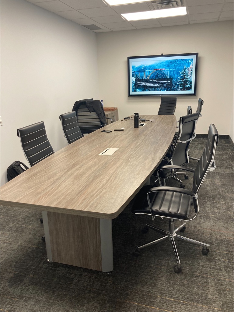 Large oval meeting room table