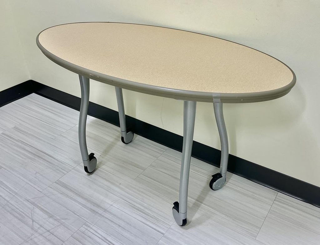 Mobile Oval Table - 20W x 41D