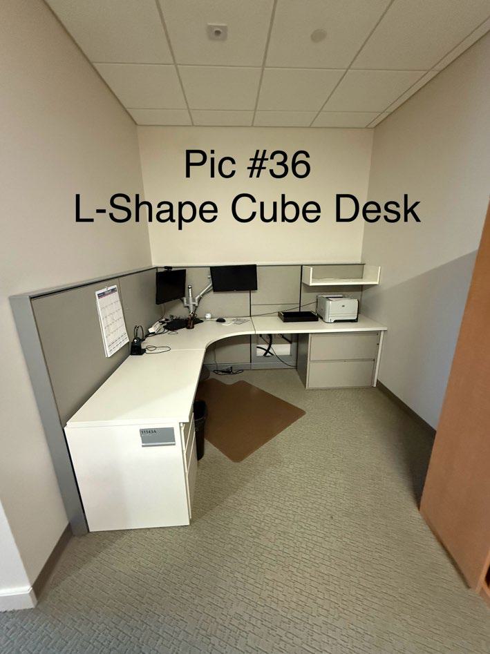 L-shape cube desk