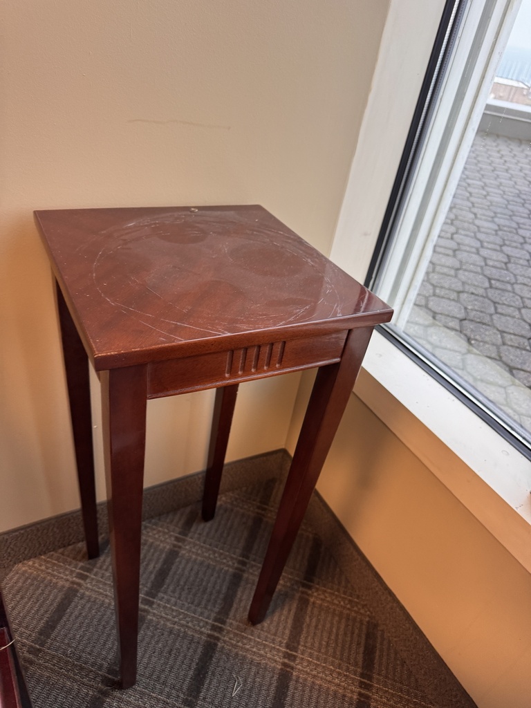 Small wood end table