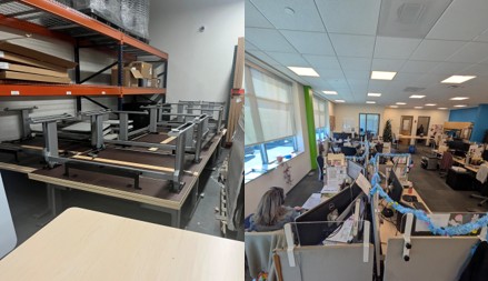 Straight Desks
